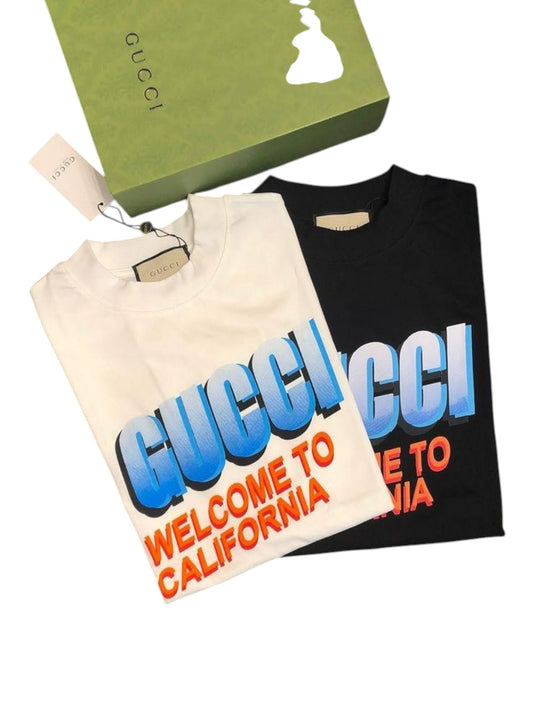 Brand T-shirt GUCII WELCOME CALIFORNIA Uni sex