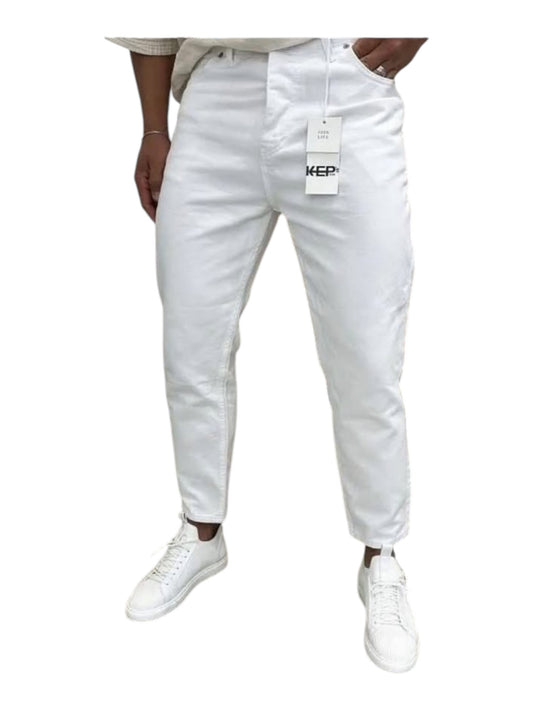 Boyfriend Jeans - White