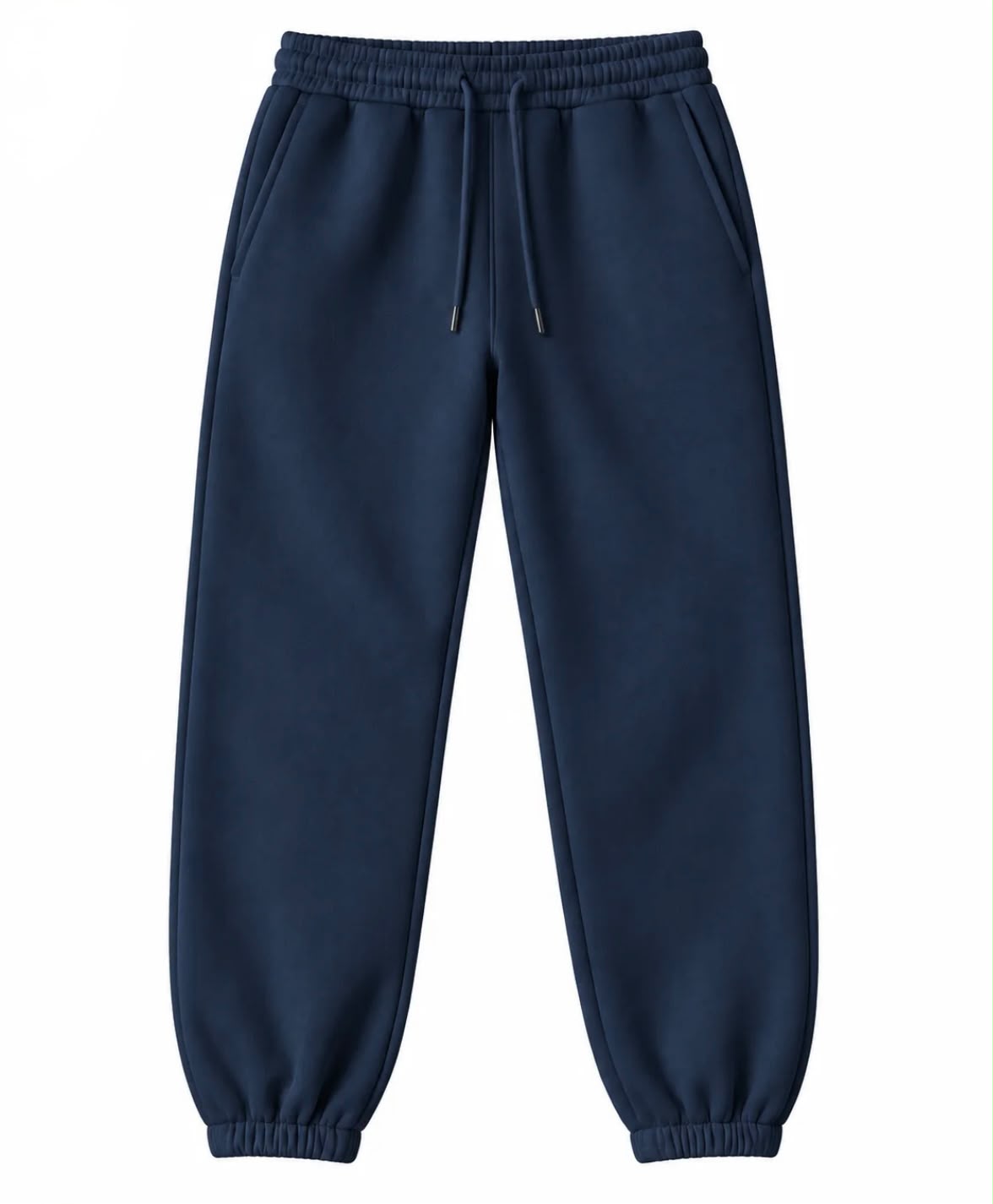 Light blue unisex jogger sweatpants with drawstring waist