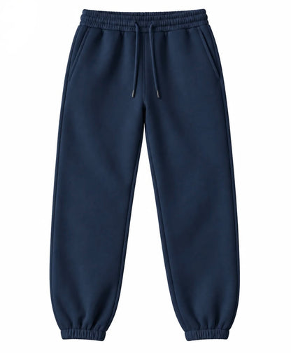Light blue unisex jogger sweatpants with drawstring waist