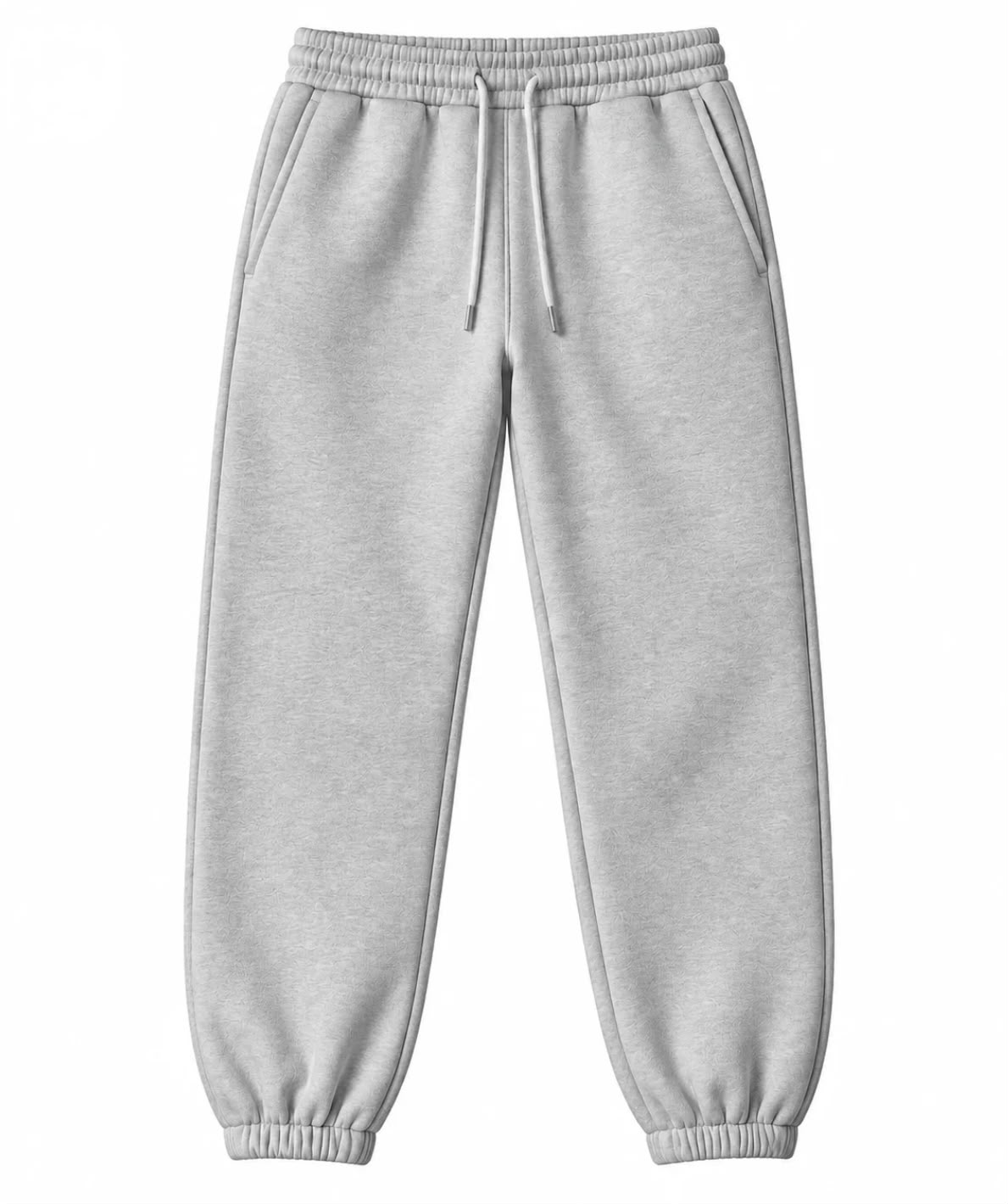 Navy blue unisex jogger sweatpants with drawstring waist